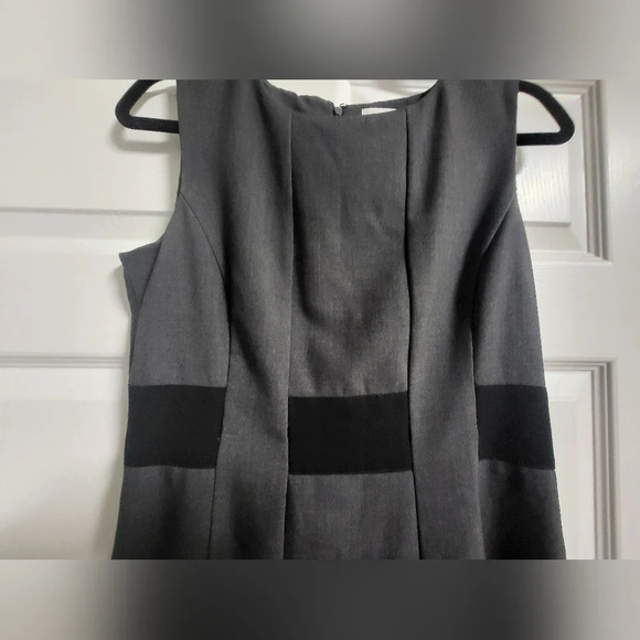 Calvin Klein - NWOT- Charcoal Gray A-Line Dress, Size 6 - Picture 2 of 6